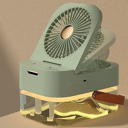 3 Speed Air Conditioner Fan with Dual Humidification Spray and Night Light