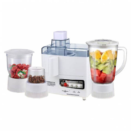 4-in-1 Food Processor Juicer, Blender, Mixer, and Grinder Combo