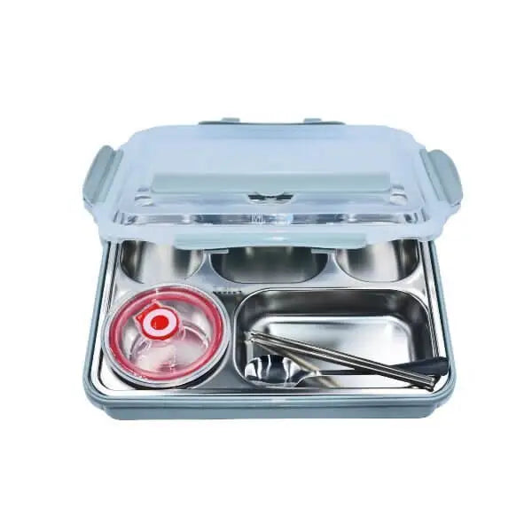 4 Compartment Large Capacity Sealed Square Lunch Box
