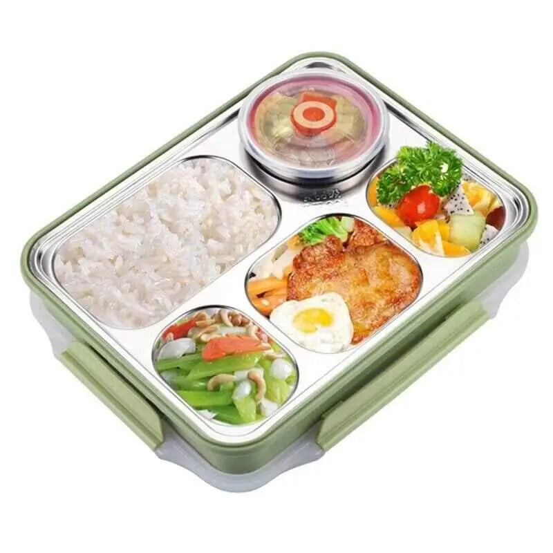 4 Compartment Large Capacity Sealed Square Lunch Box
