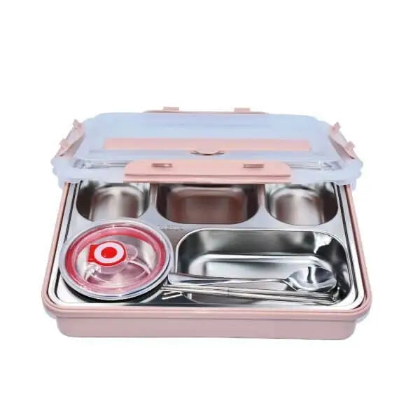 4 Compartment Large Capacity Sealed Square Lunch Box