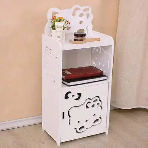 Assemble Wooden Side Table Small Cabinet For Kids