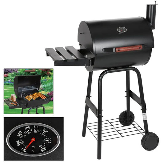 BBQ Grill Barrel with ThermoLock and Massive Chimney