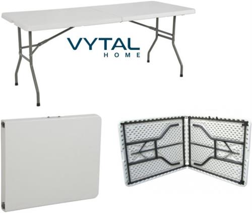 Vytal Home Foldable Rectangle Trestle Table-8 Seater Size 1.8 Metres