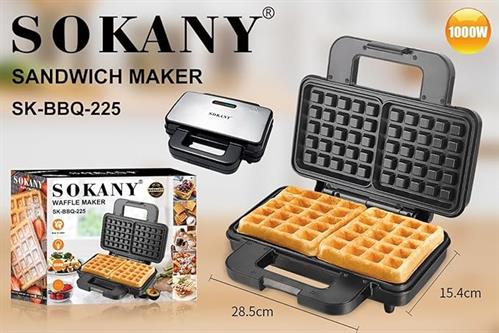 Sokany Dual Large Belgian Waffle Maker