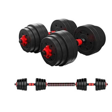 20kg Indoor Gym Weightlifting Adjustable Barbell &amp; Dumbbells