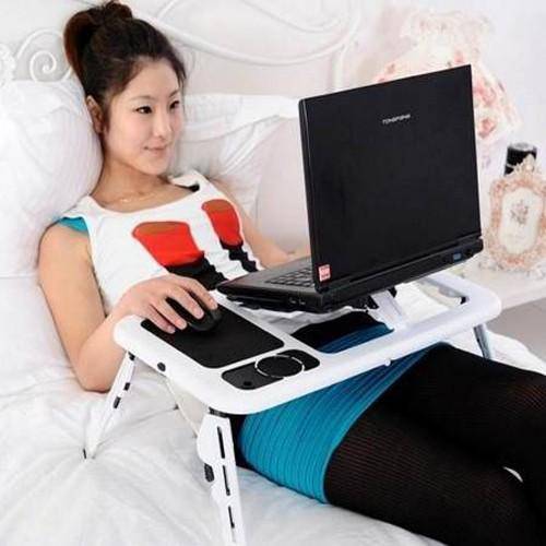Laptop E-Table With USB Cooling Pad