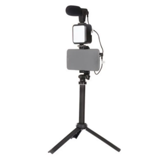 Stand Fill Light With Microphone Desktop Tripod Vlogging Kit