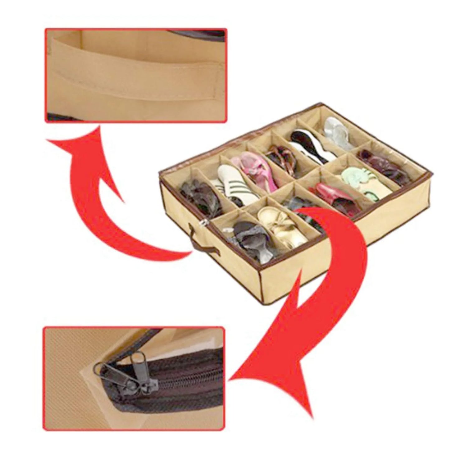 Shoe Underbed Storage Organizer