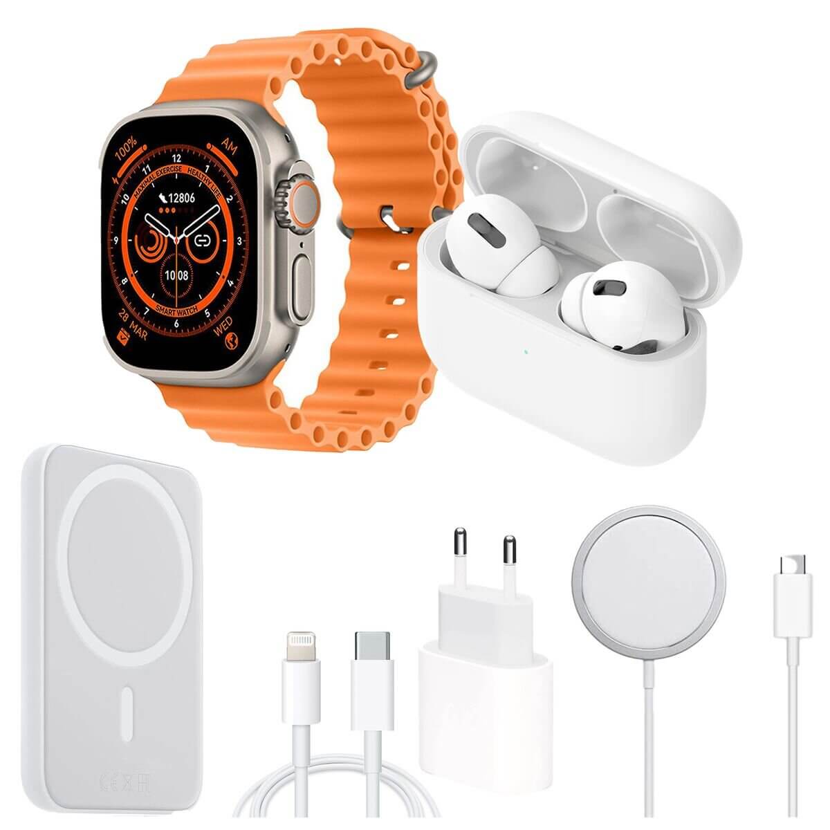 Smart Watch and Earphone Combo